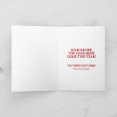 Vrolijk kerstfeest  kerstvakantie feestdagen kaart (Binnen)