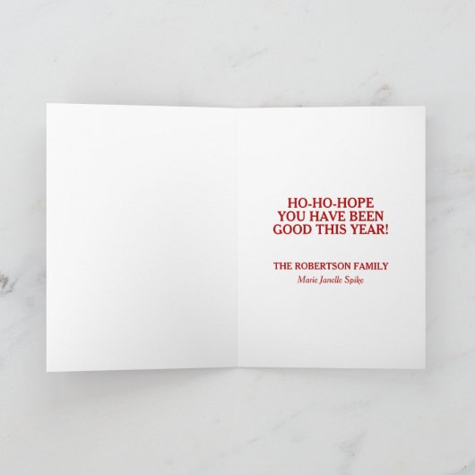 Vrolijk kerstfeest  kerstvakantie feestdagen kaart (Binnen)