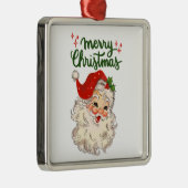 Vrolijk kerstfeest  kerstvakantie metalen ornament (Rechts)