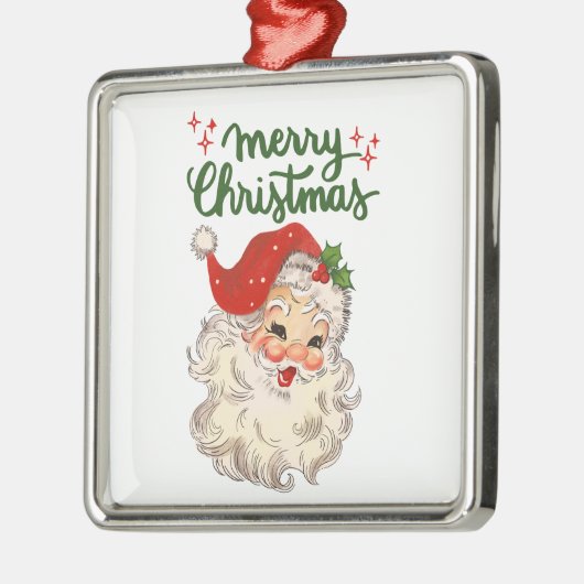 Vrolijk kerstfeest  kerstvakantie metalen ornament (Links)