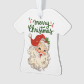 Vrolijk kerstfeest kerstvakantie ornament (voorkant)