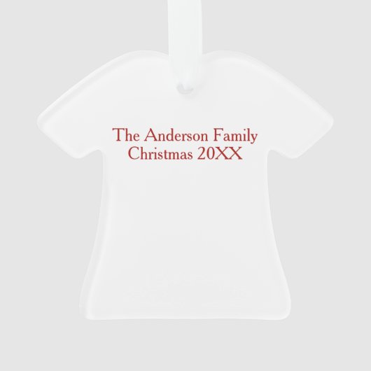 Vrolijk kerstfeest kerstvakantie ornament (achterkant)