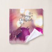 Vrolijk kerstfeest, kerstzalen bad handdoek (Wasdoekje)