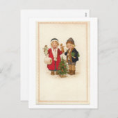 Vrolijk kerstfeest Kinder Feestdagenkaart (Voorkant / Achterkant)