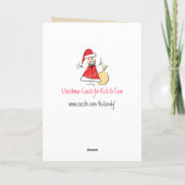 Vrolijk Kerstfeest Kinder Kunst Kerst Kaarten (Achterkant)