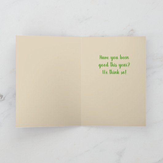 Vrolijk Kerstfeest Kinder Kunst Kerst Kaarten (Binnen)