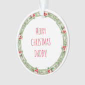 Vrolijk kerstfeest Kinder Names Jaar feestvieren Ornament (voorkant)