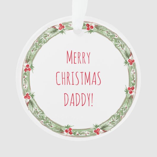 Vrolijk kerstfeest Kinder Names Jaar feestvieren Ornament (voorkant)