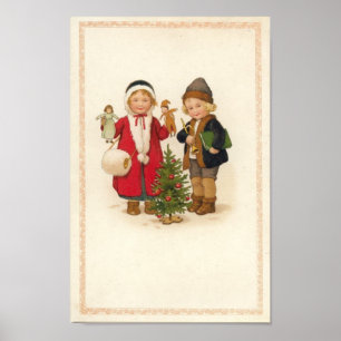Vrolijk kerstfeest Kinder Poster