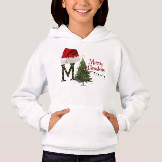 Vrolijk Kerstfeest Kinder Pullover Hoodie – Feeste (Voorkant)