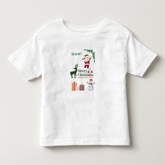 Vrolijk kerstfeest kinder shirts (Voorkant)