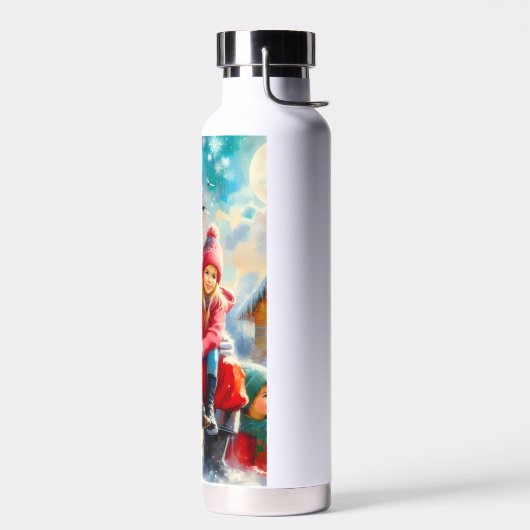 vrolijk kerstfeest! Kinderen en de Kerstman Waterfles (Links)