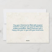 Vrolijk Kerstfeest Kinderen Foto Feestdagenkaart (Achterkant)