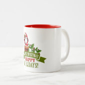 Vrolijk kerstfeest Klassieke Mok (Voorkant rechts)