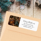 Vrolijk kerstfeest klassieke religieuze feestdag etiket