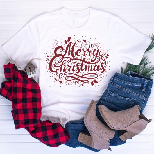 Vrolijk kerstfeest Klassieke tradities T-shirt