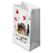 Vrolijk kerstfeest! klein cadeauzakje (Voorkant Gekanteld)