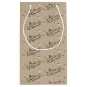 Vrolijk kerstfeest klein cadeauzakje (Achterkant)