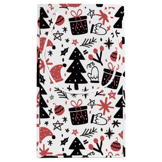 "Vrolijk kerstfeest" Klein Cadeauzakje (Achterkant)