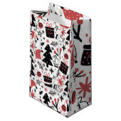 "Vrolijk kerstfeest" Klein Cadeauzakje (Voorkant Gekanteld)