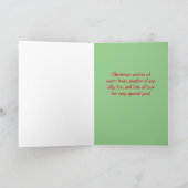 Vrolijk Kerstfeest Kleindochter Katten Kittens Kaart (Binnen)