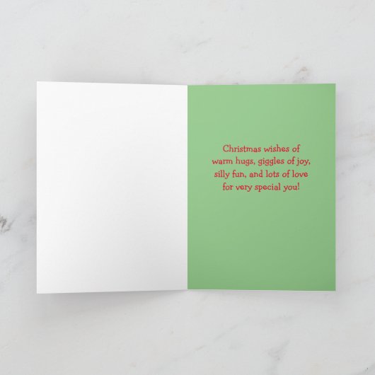 Vrolijk Kerstfeest Kleindochter Katten Kittens Kaart (Binnen)