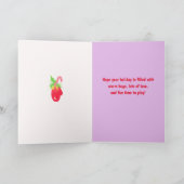 Vrolijk kerstfeest kleindochter Snowman Angels Kaart (Binnen)