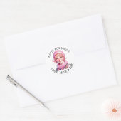 vrolijk kerstfeest |  kleine elf van en naar ronde sticker (Envelop)