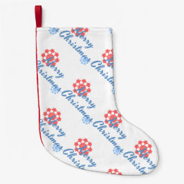 Vrolijk kerstfeest kleine kerstsok