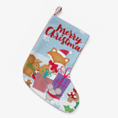 Vrolijk kerstfeest kleine kerstsok (Voorkant (Hangend))