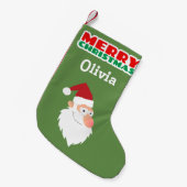 Vrolijk kerstfeest kleine kerstsok (Voorkant (Hangend))