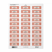 Vrolijk kerstfeest Kleine witte sterren Rood Etiket (Full Sheet)