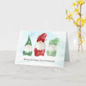 Vrolijk kerstfeest kleinzoon vakantie kabouters sn kaart (Gele Bloem)