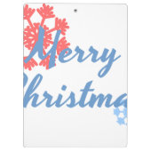 Vrolijk kerstfeest klembord (Achterkant)