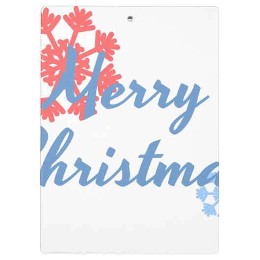 Vrolijk kerstfeest klembord (Achterkant)