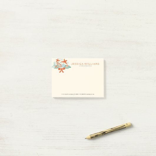 Vrolijk kerstfeest, kleurrijk Wreatvogels Post-it® Notes (Op bureau)