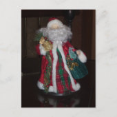 Vrolijk Kerstfeest Kleurrijke Sinterklaas Art Prin Feestdagenkaart (Voorkant)