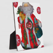 Vrolijk Kerstfeest Kleurrijke Sinterklaas Art Prin Fotoplaat (Zijkant)