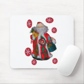 Vrolijk Kerstfeest Kleurrijke Sinterklaas Art Prin Muismat (Met muis)