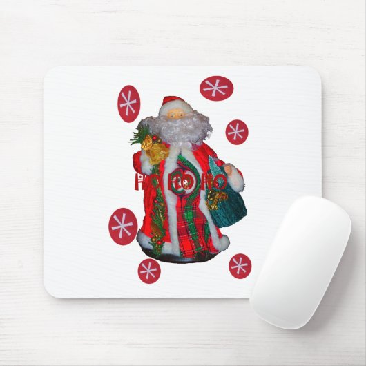 Vrolijk Kerstfeest Kleurrijke Sinterklaas Art Prin Muismat (Met muis)