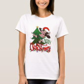 Vrolijk kerstfeest Koe T-shirt (Voorkant)