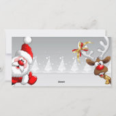 Vrolijk kerstfeest Koeien Feestdagenkaart (Achterkant)