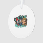Vrolijk kerstfeest Koeien Ornament (voorkant)