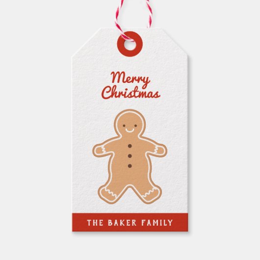 Vrolijk kerstfeest | Koekjeskoekjes Cookie Gift La Cadeaulabel (Voorkant)