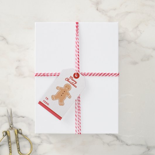 Vrolijk kerstfeest | Koekjeskoekjes Cookie Gift La Cadeaulabel (Met Touw)