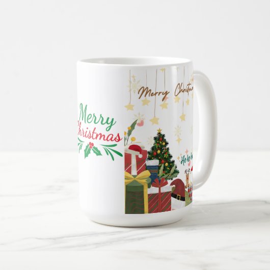 Vrolijk Kerstfeest Koffie/Thee mok (Voorkant rechts)