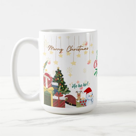 Vrolijk Kerstfeest Koffie/Thee mok (Links)