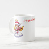 Vrolijk kerstfeest koffiemok (Voorkant links)
