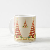 Vrolijk kerstfeest koffiemok (Voorkant links)
