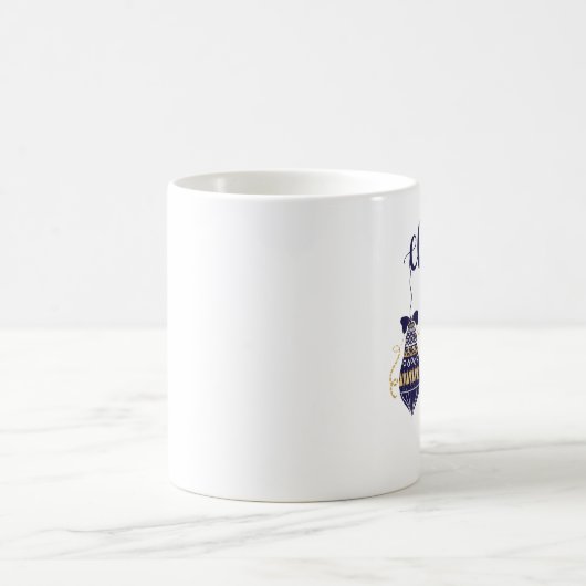 Vrolijk kerstfeest koffiemok (Center)